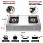 NJ NSD-2 Rechaud a Gaz - 2 feux Plaque de Cuisson Portable Intérieur GPL