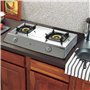 NJ NSD-2 Rechaud a Gaz - 2 feux Plaque de Cuisson Portable Intérieur GPL