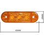 Formplas 10 x LED Feux Gabarit Position Lateral Jaune 12v 24v Remolque Camion Camionette Lampe