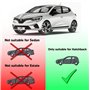 CarJoy Lot de 4 déflecteurs d'air Déflecteurs d'air Déflecteurs de Pluie Déflecteurs de fenêtre latérale Compatibles avec Renaul