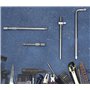 AERZETIX - C64825 - Clé briseur barre/bras de force pour douilles 1/2x250mm avec poignée coulissante/pivotante - manche en ''T- 