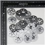 AERZETIX - C65194 - Lot de 50 Rondelles de fixation isolant Ø8 x 50 mm pour panneaux à carreler - en métal - douche baignoire ma