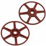 AERZETIX - C65198 - Lot de 50 Disques/rondelles/rosaces Ø8x70 mm pour fixation des panneaux isolant non rigides - en plastique -