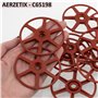 AERZETIX - C65198 - Lot de 50 Disques/rondelles/rosaces Ø8x70 mm pour fixation des panneaux isolant non rigides - en plastique -