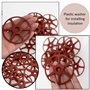 AERZETIX - C65198 - Lot de 50 Disques/rondelles/rosaces Ø8x70 mm pour fixation des panneaux isolant non rigides - en plastique -