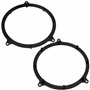 AERZETIX - C11589 - Lot de 2 Adaptateurs de Haut-parleurs Ø165 mm - côté de Montage: portière arrière - Compatible avec A3