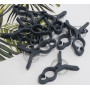 AERZETIX - C73873 - Lot de 10 Clips Pinces de Fixation pour Plantes 7.5x5.5 cm - Attaches légumes - en Plastique - tuteur Suppor