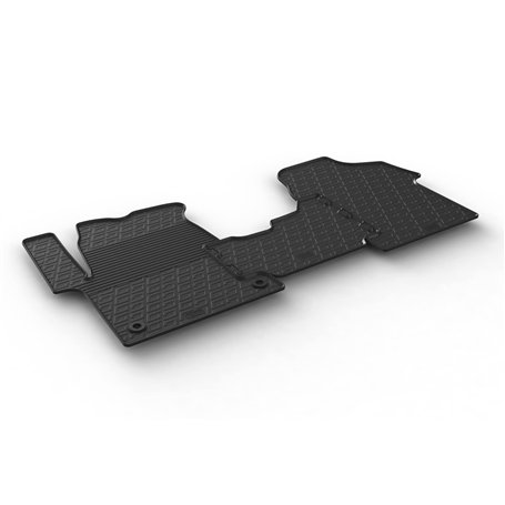 Gledring Set tapis de caoutchouc compatible avec Citroen Jumpy / Peugeot Expert / Toyota Proace 2016- & Opel Vivaro Cargo 2019-