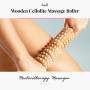 Tuuli Accessories Anti Cellulite Masseur Rouleau de Massage Appareil Maderothérapie Bois 40 cm