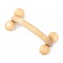 Tuuli Accessories Masseur Rouleau de Massage Appareil Dos Épaule Cou Jambes Corps Musculaire Bois Boule 18 x 7 x 6 cm
