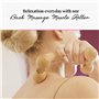 Tuuli Accessories Masseur Rouleau de Massage Appareil Dos Épaule Cou Jambes Corps Musculaire Bois Boule 18 x 7 x 6 cm