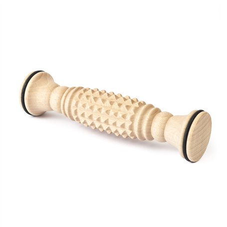 Tuuli Accessories Pied Masseur Massage Appareil Rouleau Bois 20 x 5 cm