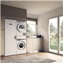 ASKO HDB1153W Kit de superposition lave-linge/sèche-linge avec tablette coulissante et panier à linge, Blanc