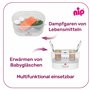 NIP Stérilisateur biberons : vaporisateur pour jusqu'à 6 biberons, tétines + accessoires, stérilisation rapide et sûre à la vape