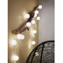 Paulmann 94166 luminaire rechar. LED Outdoor guirl. Mobile 7 pce Lampion incl.7x0,02W IP44 lumin. Mobile Blanc lampe à batt. pla