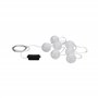 Paulmann 94166 luminaire rechar. LED Outdoor guirl. Mobile 7 pce Lampion incl.7x0,02W IP44 lumin. Mobile Blanc lampe à batt. pla