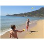 Schildkröt Scoop Ball Set, 2 Raquettes, 2 Balles, Jeu d'Adresse, Compris Sac en Filet Refermable, 970131, Jaune et Rouge