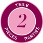 Götz 3403232 Ensemble bébé Glitterness - Vêtements pour poupées de T. M - Set de 2 vêtements et Accessoires pour poupons de 42-4