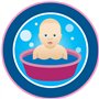 Götz 0754010 Poupée Nouveau-né Aquini Boy - Poupée de Bain de 33 cm de Haut avec Yeux Marron Peints et sans Cheveux - bébé de Ba