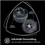 GRAEF CM800 – Moulin à café électrique, boîtier alu, broyeur conique inox, 40 réglages, réservoir 350g, porte-filtre, insert ant