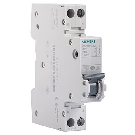 SIEMENS - Disjoncteur 10A Ph+N courbe C 4.5kA 230V
