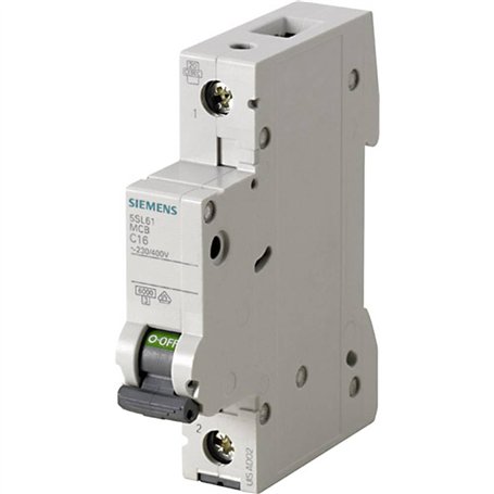 Siemens 5SL6106-6 Disjoncteur 1 pôle 6 A 230 V