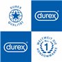 Durex Naturals Lot de 20 préservatifs en latex naturel avec revêtement en gel lubrifiant à base d'eau