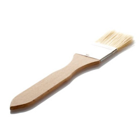 Lares Pinceau de cuisine en bois de hêtre - Idéal pour graisser et glacer - Largeur de la brosse : 3