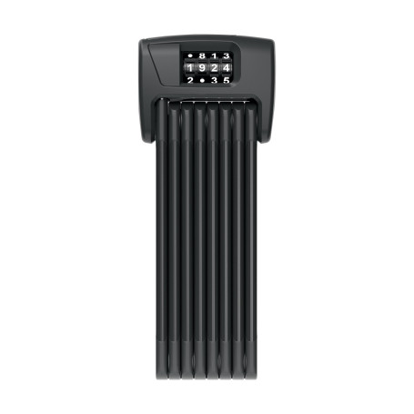ABUS Bordo 6000C/120 Antivol Pliable avec Support de Serrure SH - Antivol à Combinaison en Acier trempé - Antivol vélo avec Code
