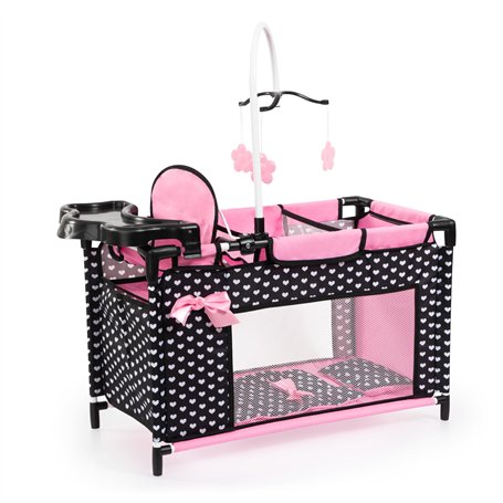 Bayer Design 62660AA Lit de poupée avec Chaise Haute intégrée