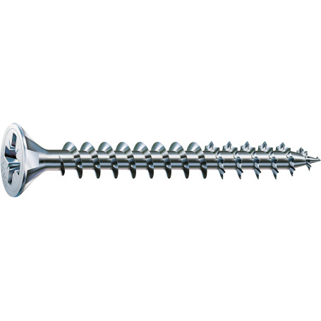 Spax A9J - 1081010350123 4CUT Vis universelle cruciforme à tête fraisée Filetage galvanisé total