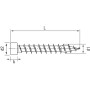 Vis SPAX-tęte cylindrique- 8 x 180 T-STAR PLUS T40 VG CUT (Par 50)