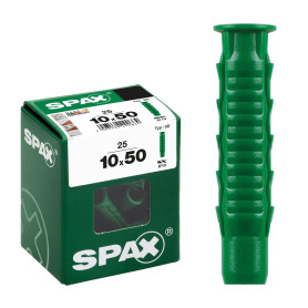 SPAX 4100001000507 Chevilles TYP-SD Vert 10 x 50 mm