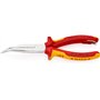 Knipex Pince demi-ronde avec tranchant (pince bec de cigogne) chromée