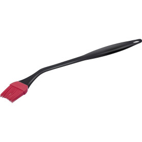 Westmark 15452270 Pinceau de marinade à manche extra long en silicone avec coude et tête amovible Noir/rouge