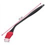 Westmark 15452270 Pinceau de marinade à manche extra long en silicone avec coude et tête amovible Noir/rouge