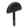 Alberts 307257 Butée pour volet | noire | droite | 21 x 34 mm