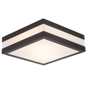 BRILLIANT lamp Matteo applique murale et plafonnier d'extérieur 29x29cm anthracite / blanc | 2x lampes normales A60