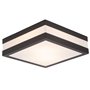 BRILLIANT lamp Matteo applique murale et plafonnier d'extérieur 29x29cm anthracite / blanc | 2x lampes normales A60