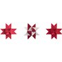Heyda Lot de bandes pliantes pour étoiles folles 1,5 x 45 cm Rouge