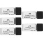 FABER-CASTELL 205019 - Boîte de mines compas - Dureté H - Mines de rechange - 5 boîtes de 6 mines chacune Noir