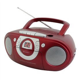 Soundmaster SCD5100 Radio Lecteur Cassette et CD Rouge