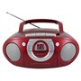 Soundmaster SCD5100 Radio Lecteur Cassette et CD Rouge