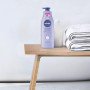 NIVEA Lait Hydratant Douceur 48h (1 x 250 ml), Soin corporel enrichi en concentré de soin NIVEA & en beurre de karité, Lait pour