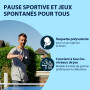 HUDORA Raquette de ping-Pong Game - Paddle de Tennis de Table de Haute qualité avec revêtement de Tournoi ITTF Karate - Raquette