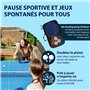 HUDORA Set de ping-pong Outdoor - Set de haute qualité avec 2 raquettes & 3 balles - Set de raquettes de ping-pong complet avec 