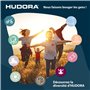 HUDORA Set de ping-pong Outdoor - Set de haute qualité avec 2 raquettes & 3 balles - Set de raquettes de ping-pong complet avec 