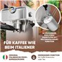 Machine à espresso ProfiCook | Machine à espresso automatique avec porte-filtre | Pompe à espresso italienne | 20 bar | Café en 