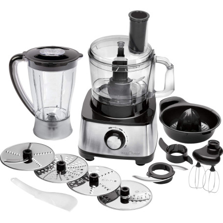 ProfiCook PC-KM 1063 Robot de cuisine compact avec boîtier en acier inoxydable