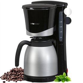 Clatronic® Cafetière thermos | Cafetière automatique pour 8-10 tasses de café filtre | Stop-goutte & arrêt automatique | Insert